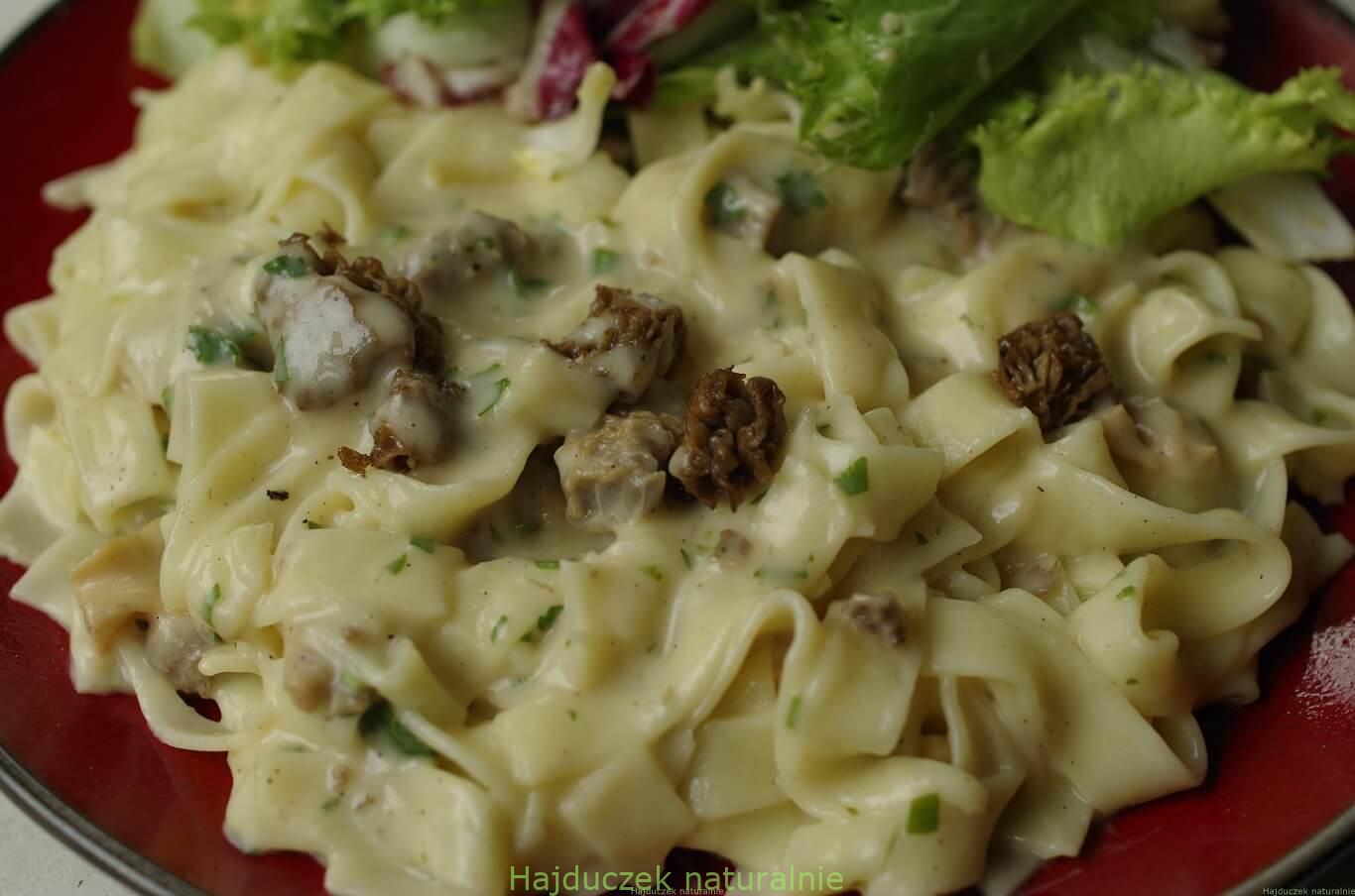 tagliatelle z sosem smardzowym