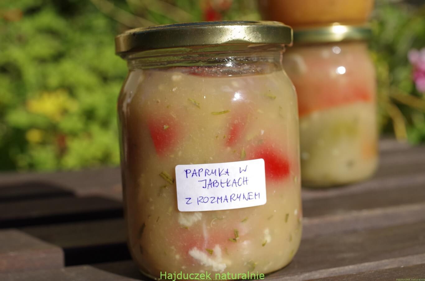 papryka w musie jabłkowym