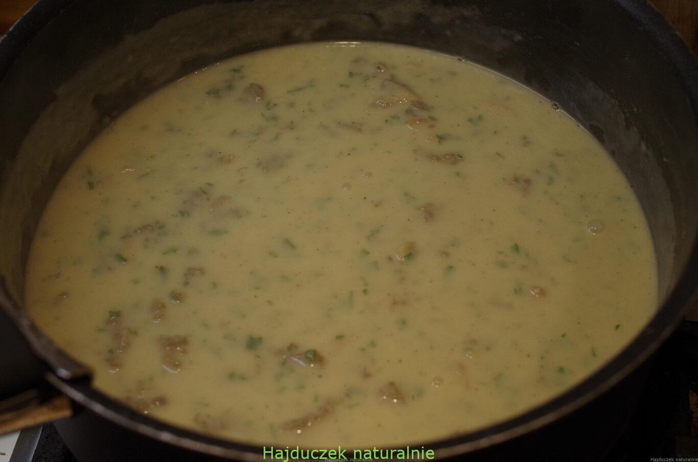 tagliatelle z sosem smardzowym