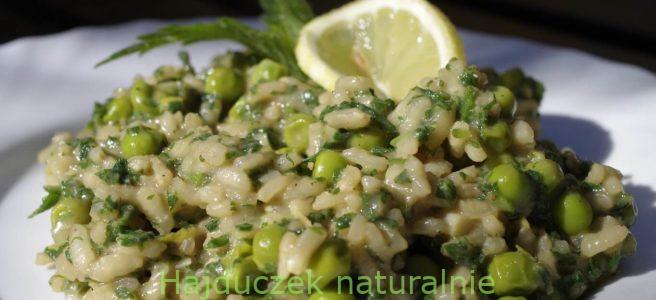 risotto z pokrzywami