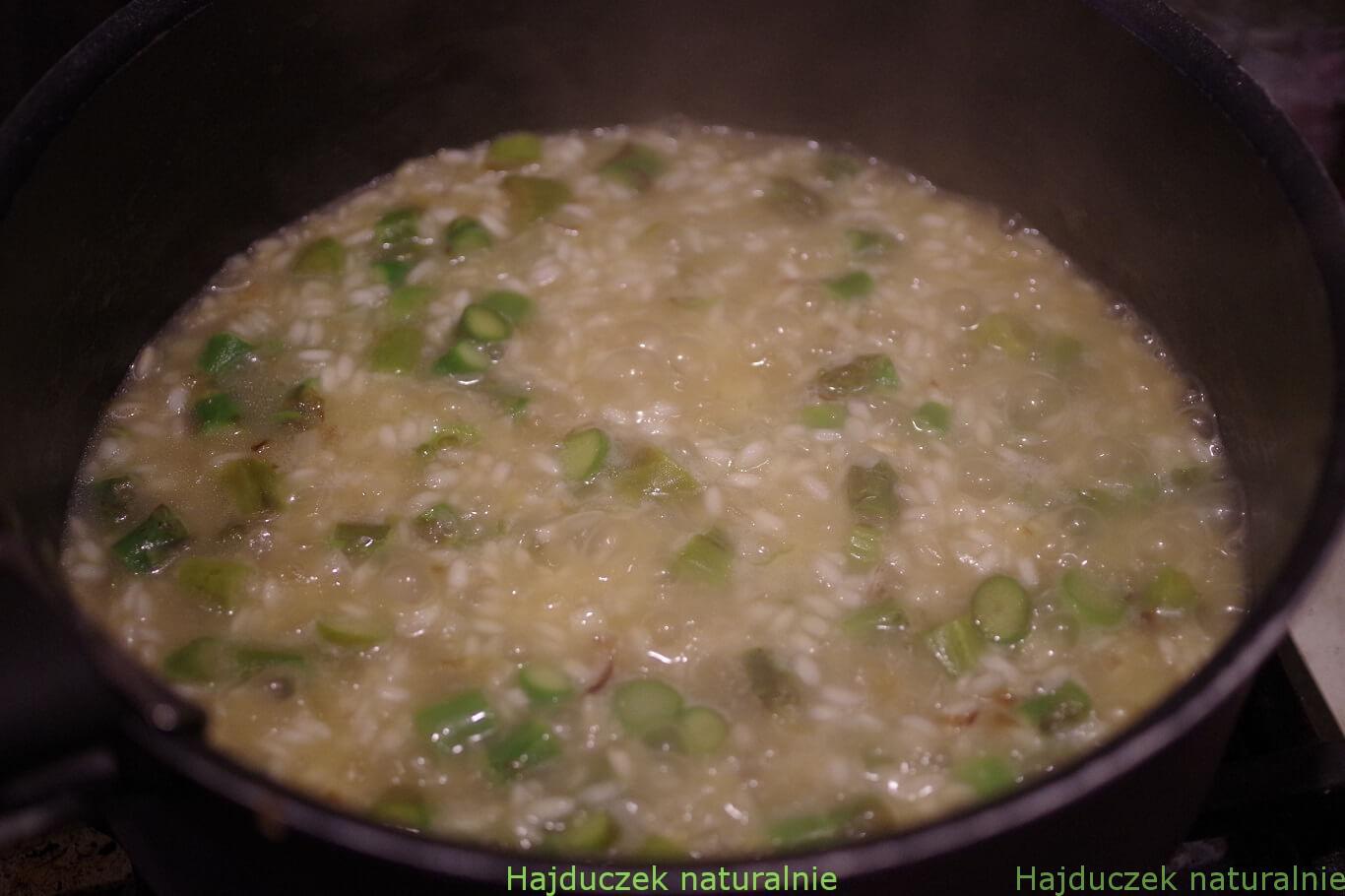 risotto potrójnie szparagowe