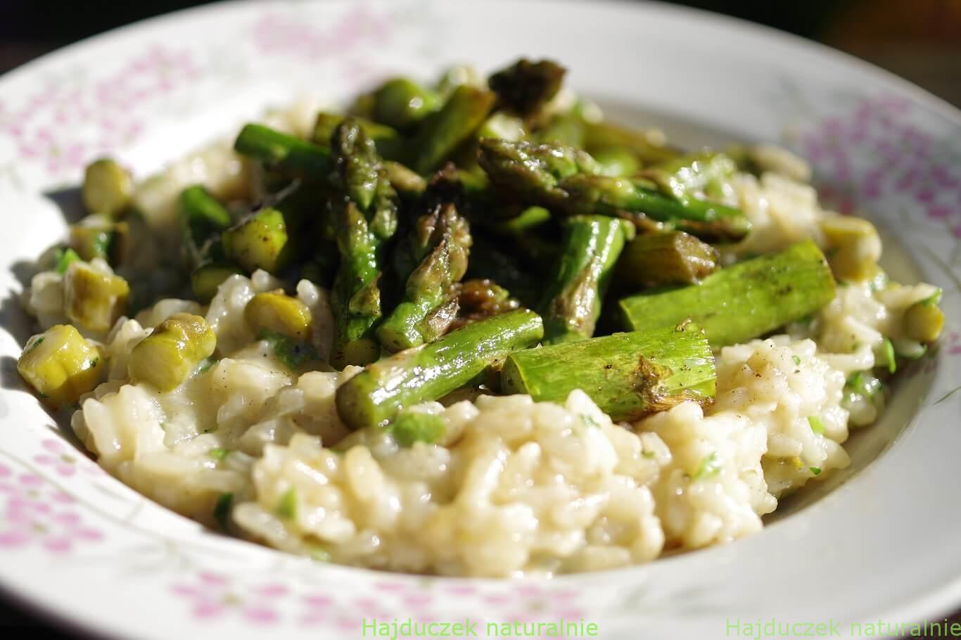 risotto potrójnie szparagowe