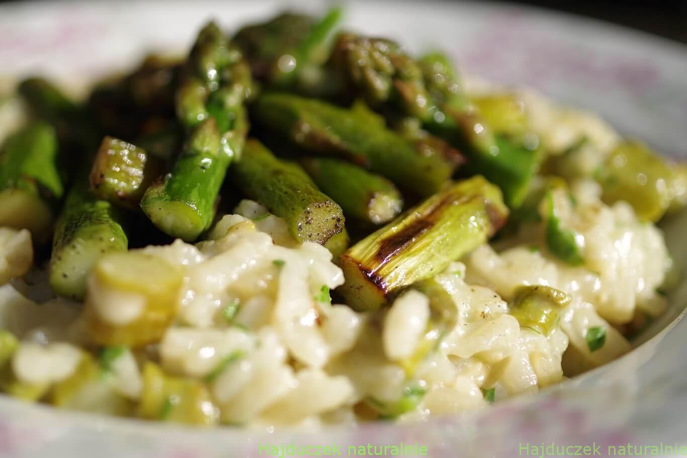 risotto potrójnie szparagowe