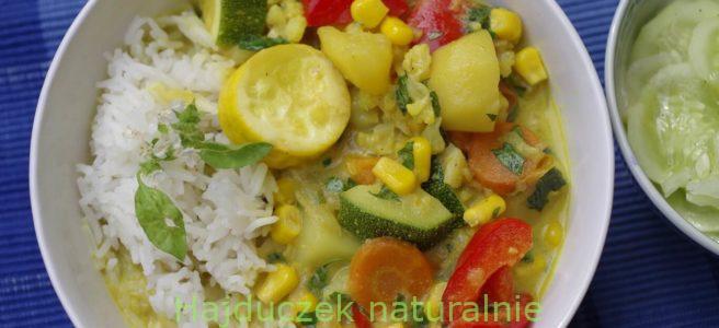 curry z kukurydzą