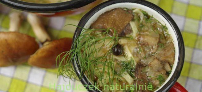 zupa ze świeżych grzybów