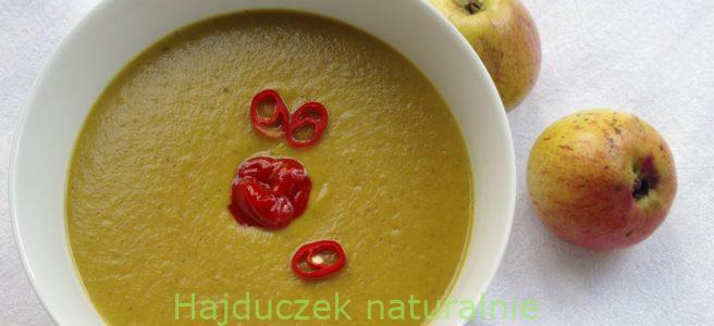 szybka zupa z pieczonej dyni