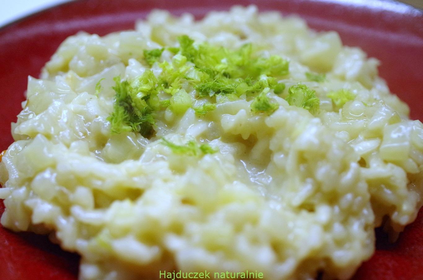 risotto z fenkułem