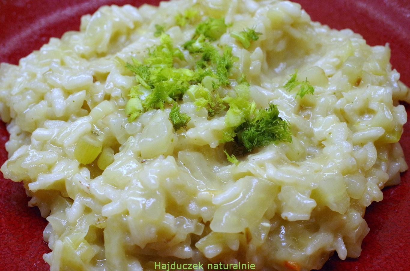 risotto z fenkułem