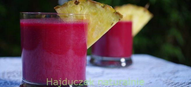smoothie z buraka i ananasa