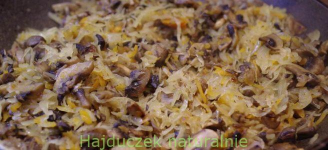 kapusta z pieczarkami