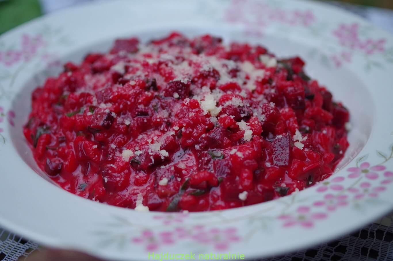 risotto z botwinką