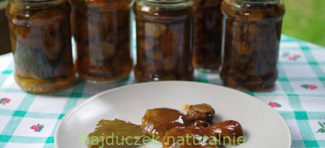 grzyby marynowane w occie jabłkowym