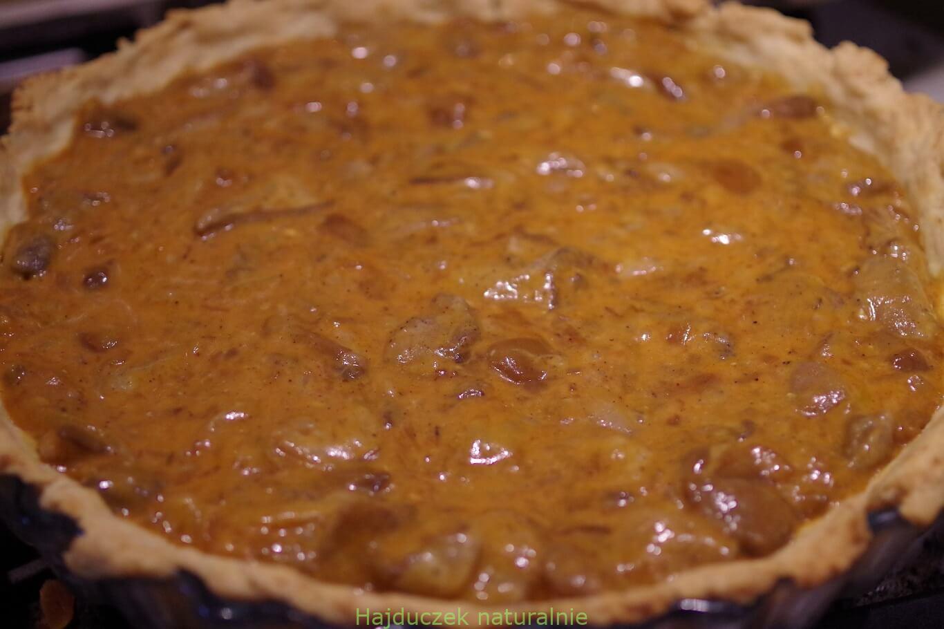tarta z grzybami leśnymi