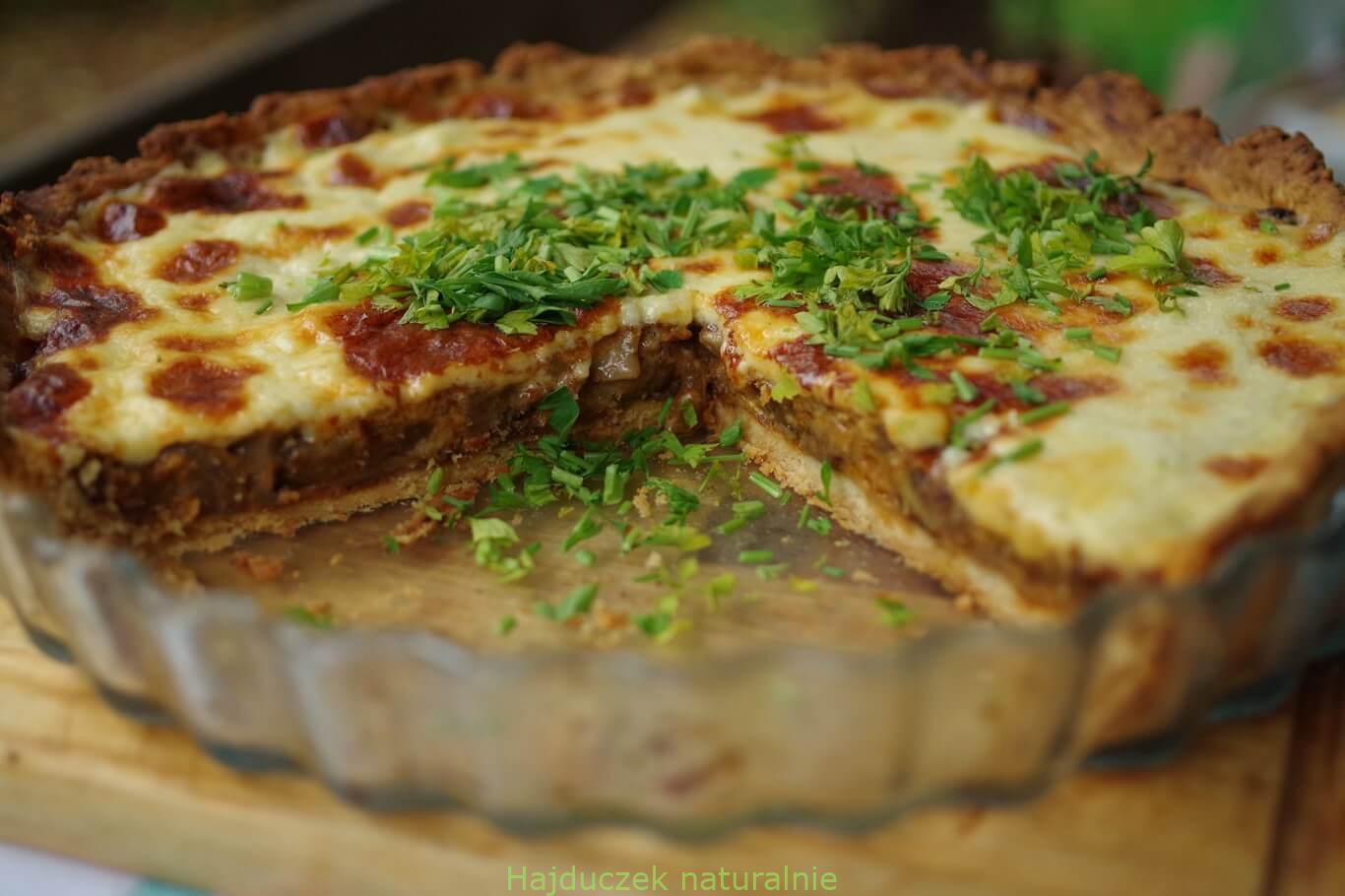 tarta z grzybami
