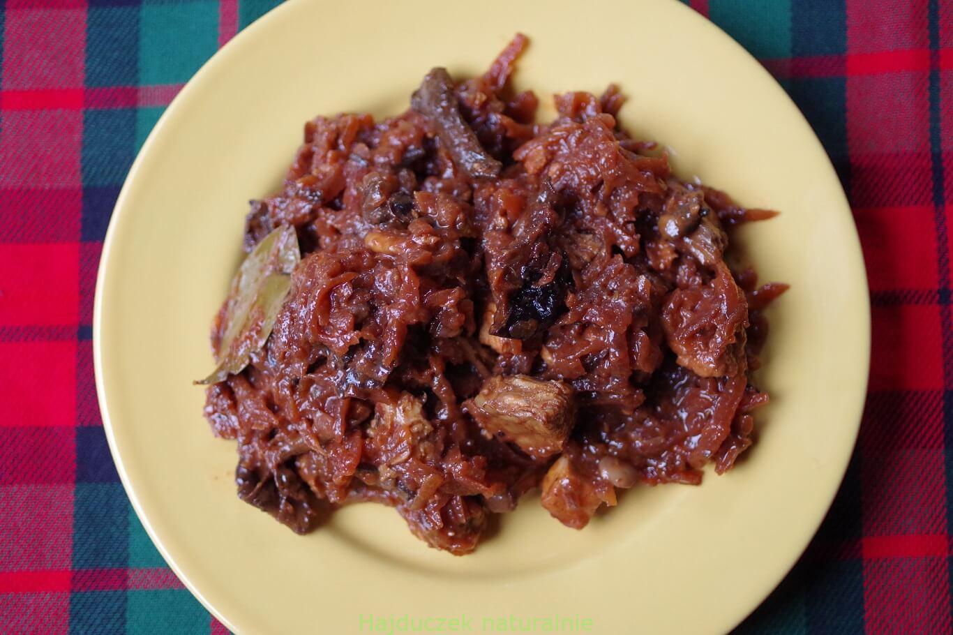 bigos z kiszonych buraków