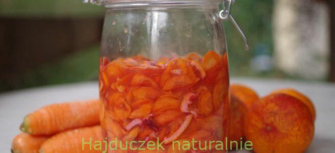 kiszona marchew z pomarańczą