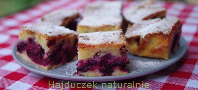 ciasto z czarną porzeczką