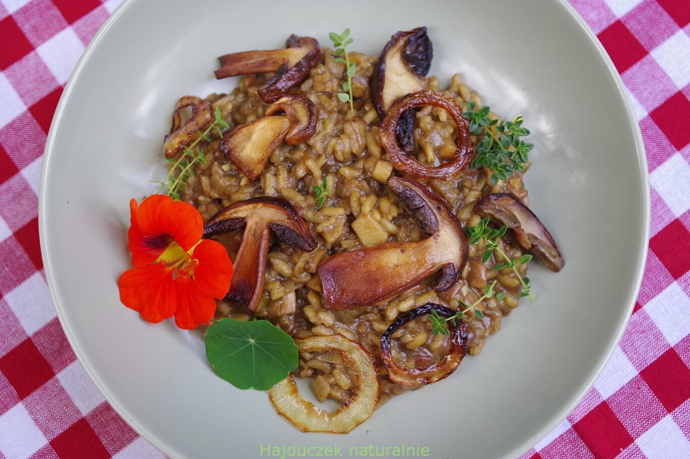 risotto z borowikami
