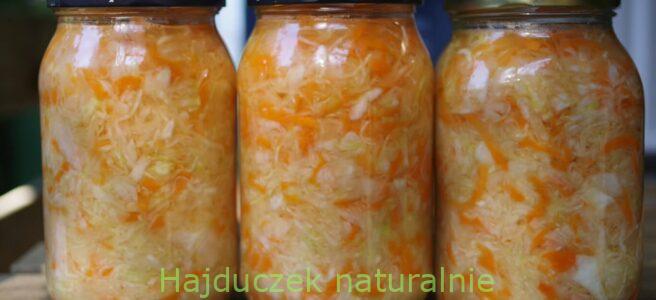 kapusta kiszona w słoikach