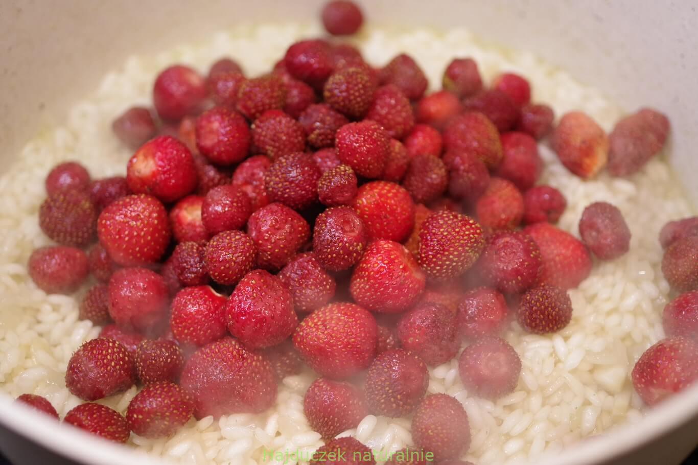 risotto z truskawkami