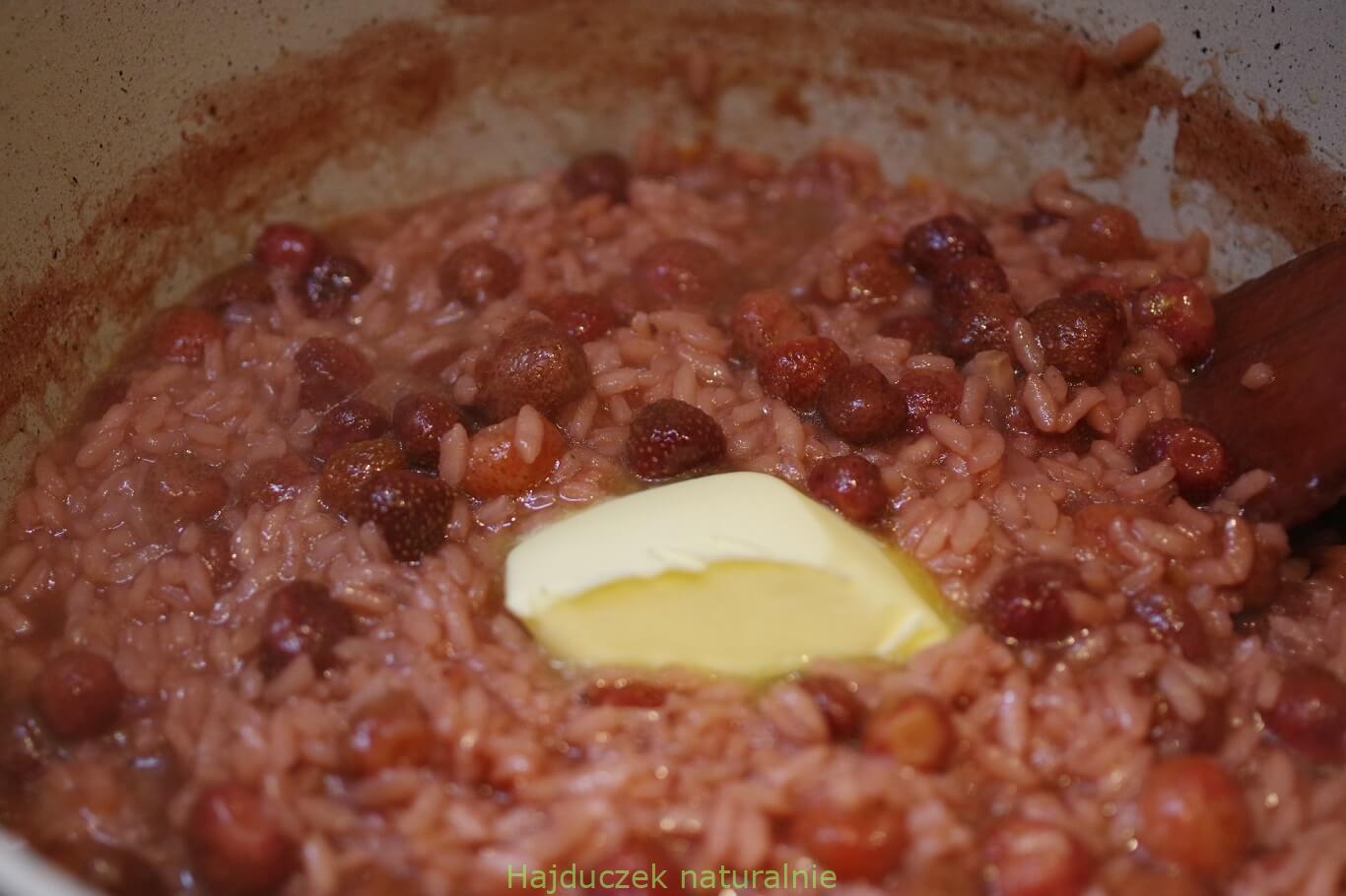risotto z truskawkami