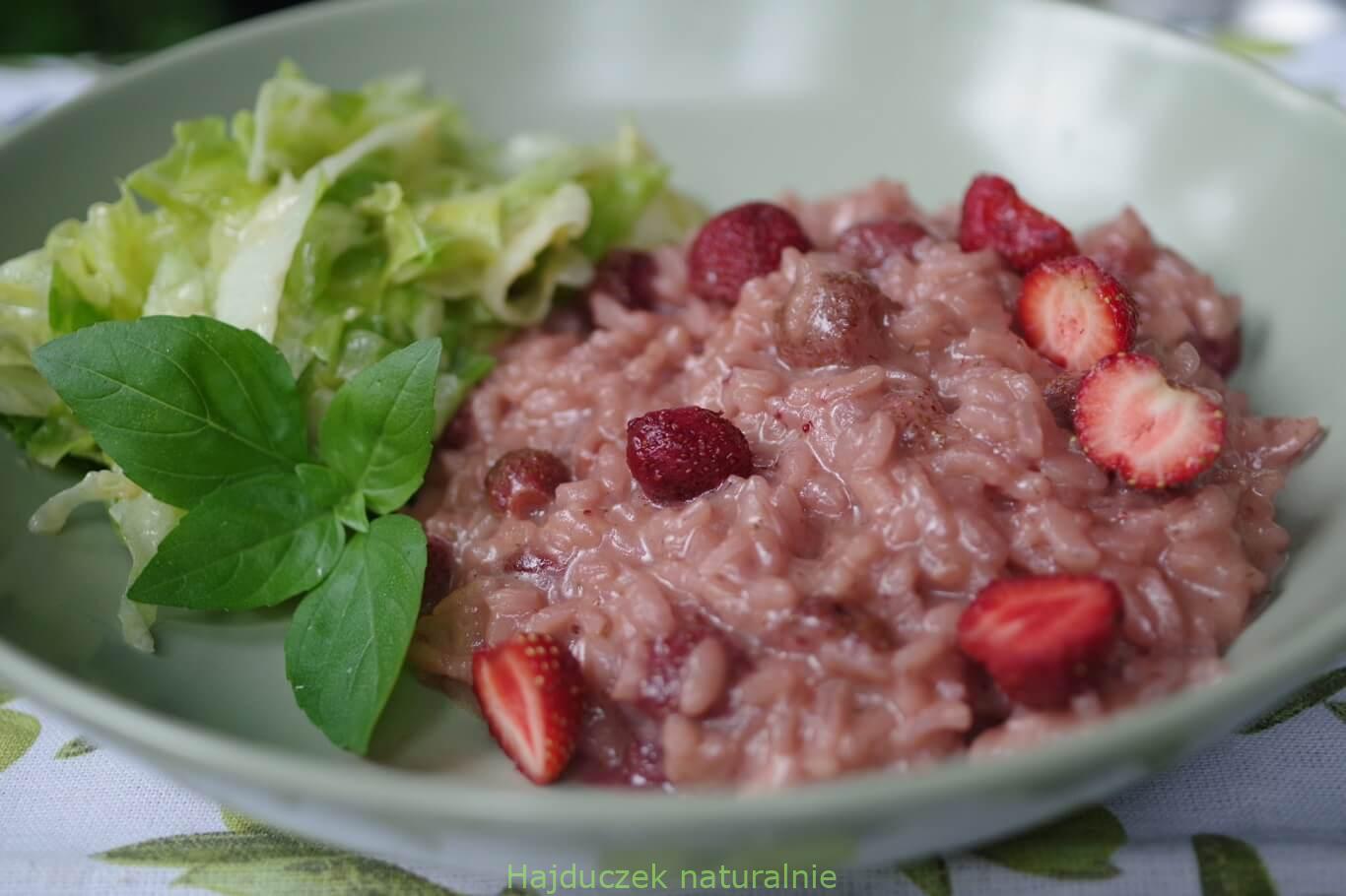 risotto z truskawkami