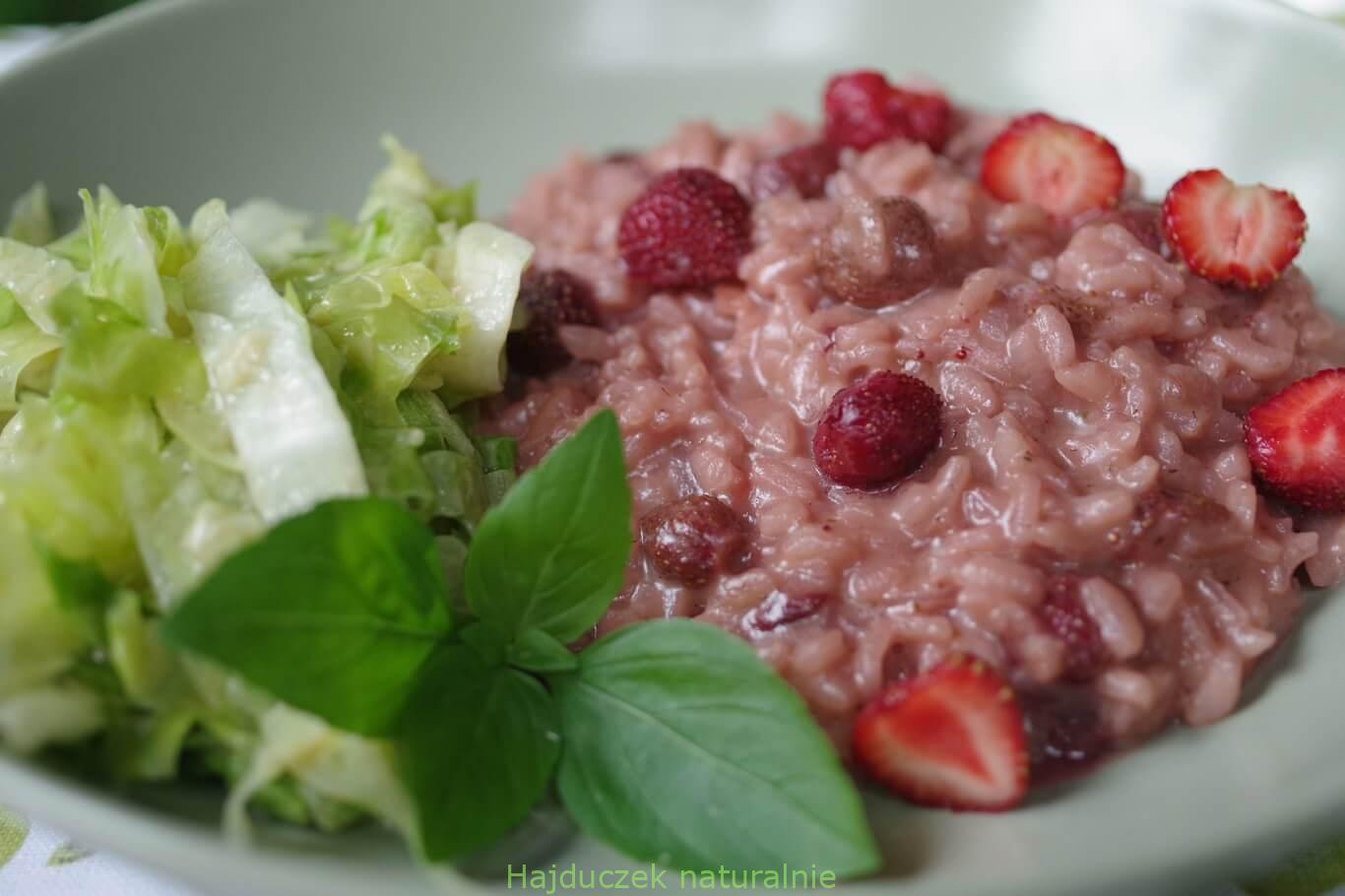 risotto z truskawkami