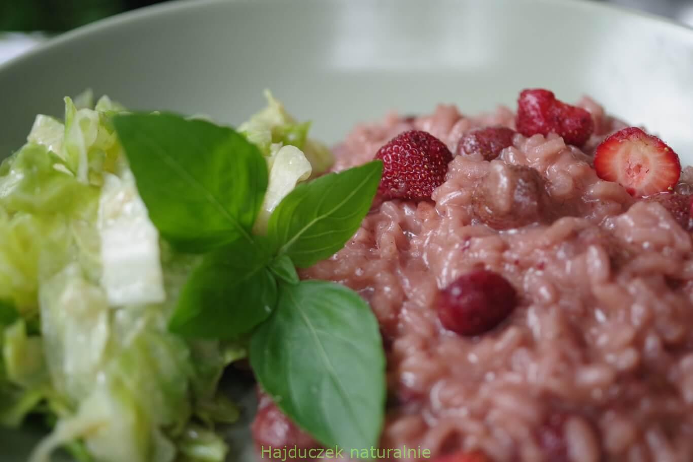 risotto z truskawkami