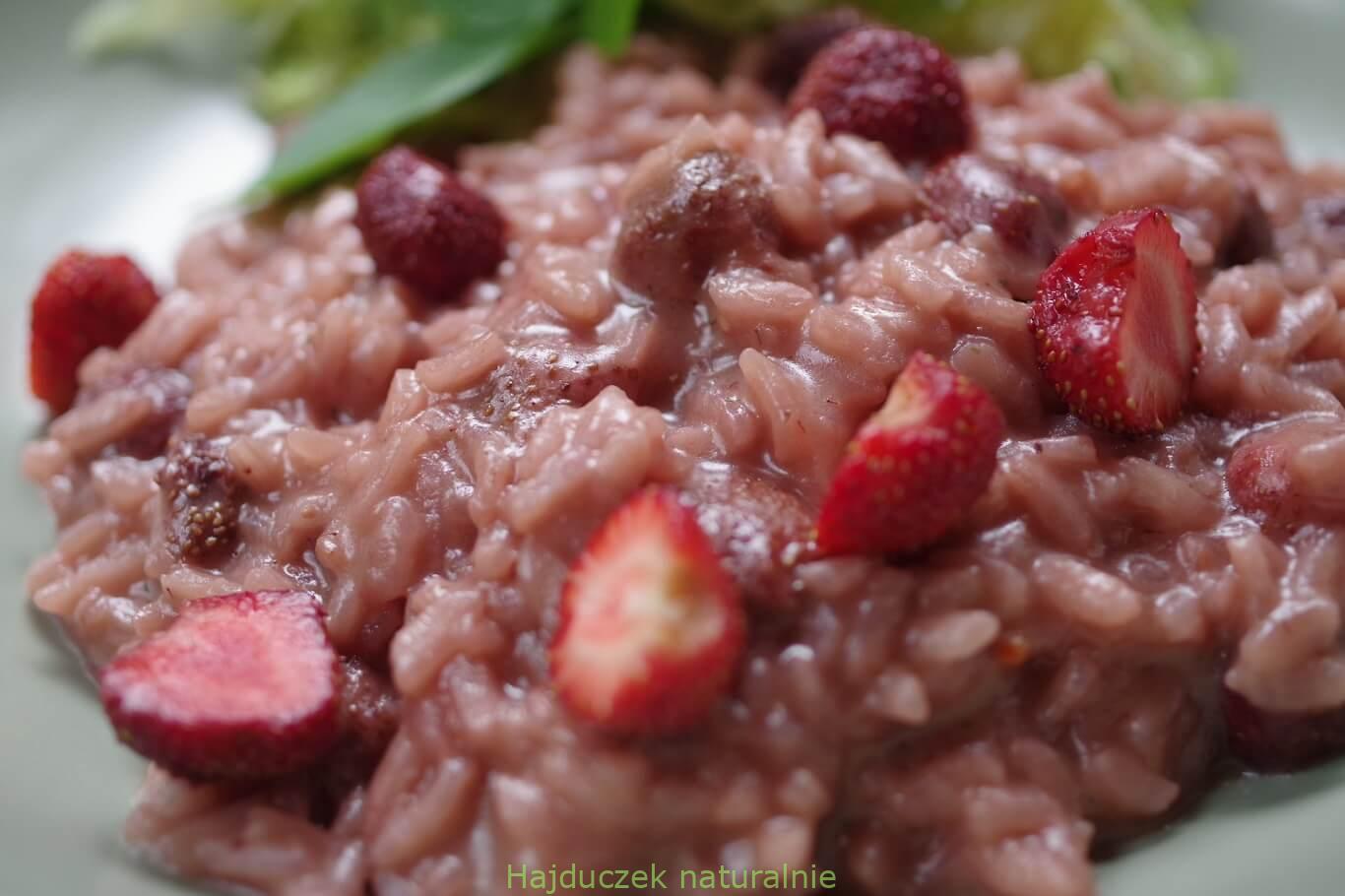 risotto z truskawkami