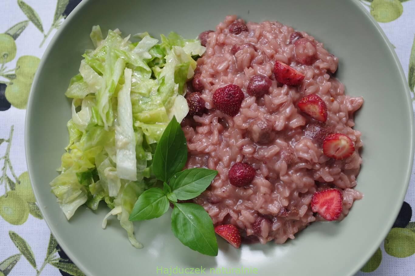 risotto z truskawkami