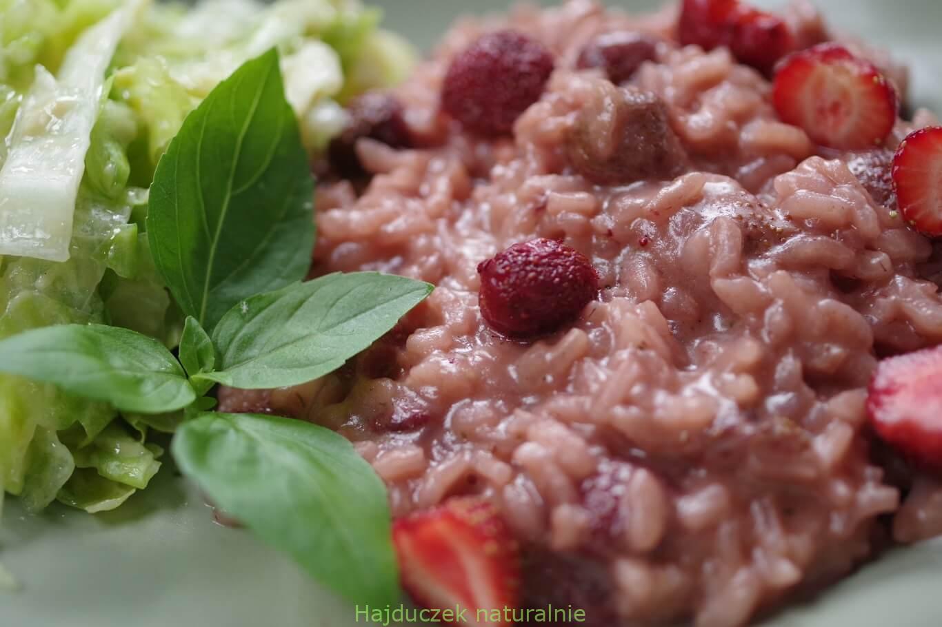 risotto z truskawkami