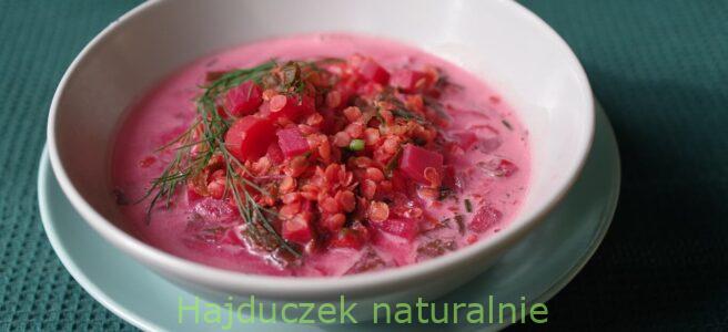 kokosowy dahl z botwinką