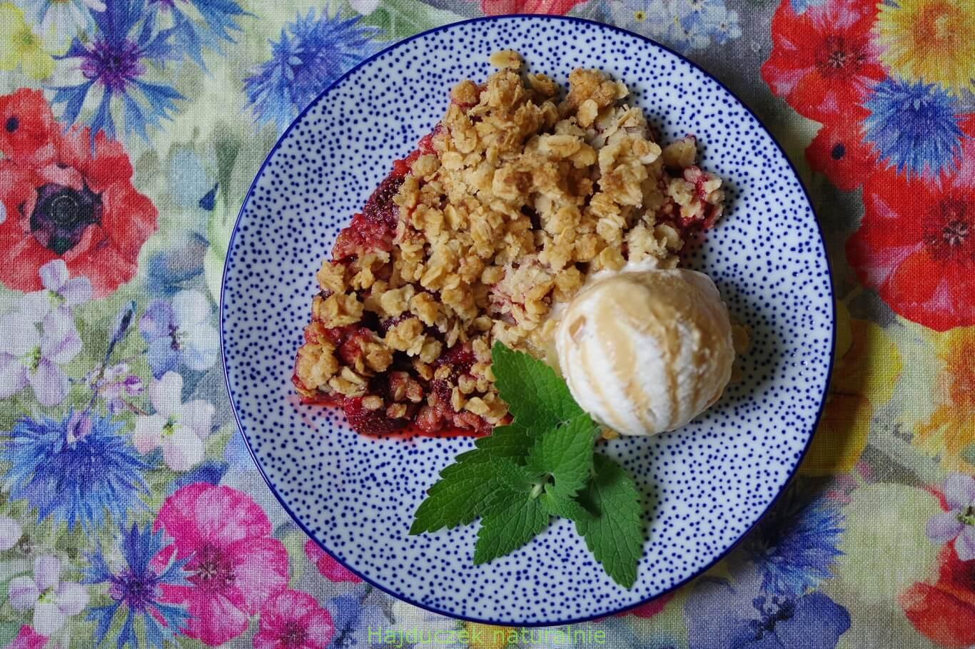 crumble z truskawek