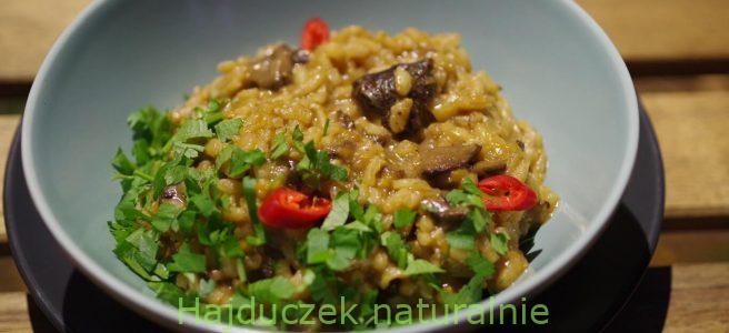 risotto z grzybami