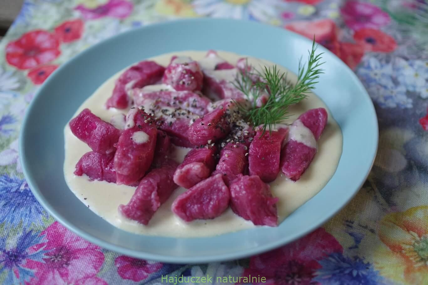 gnocchi buraczane