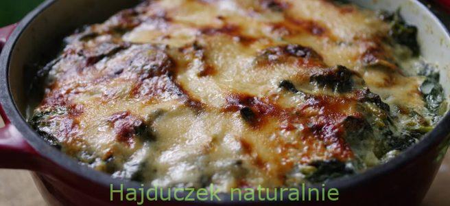 zapiekanka ziemniaczana ze szpinakiem