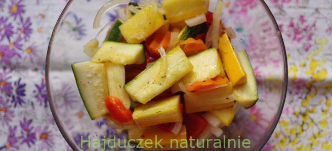 cukinia z przyprawą gyros