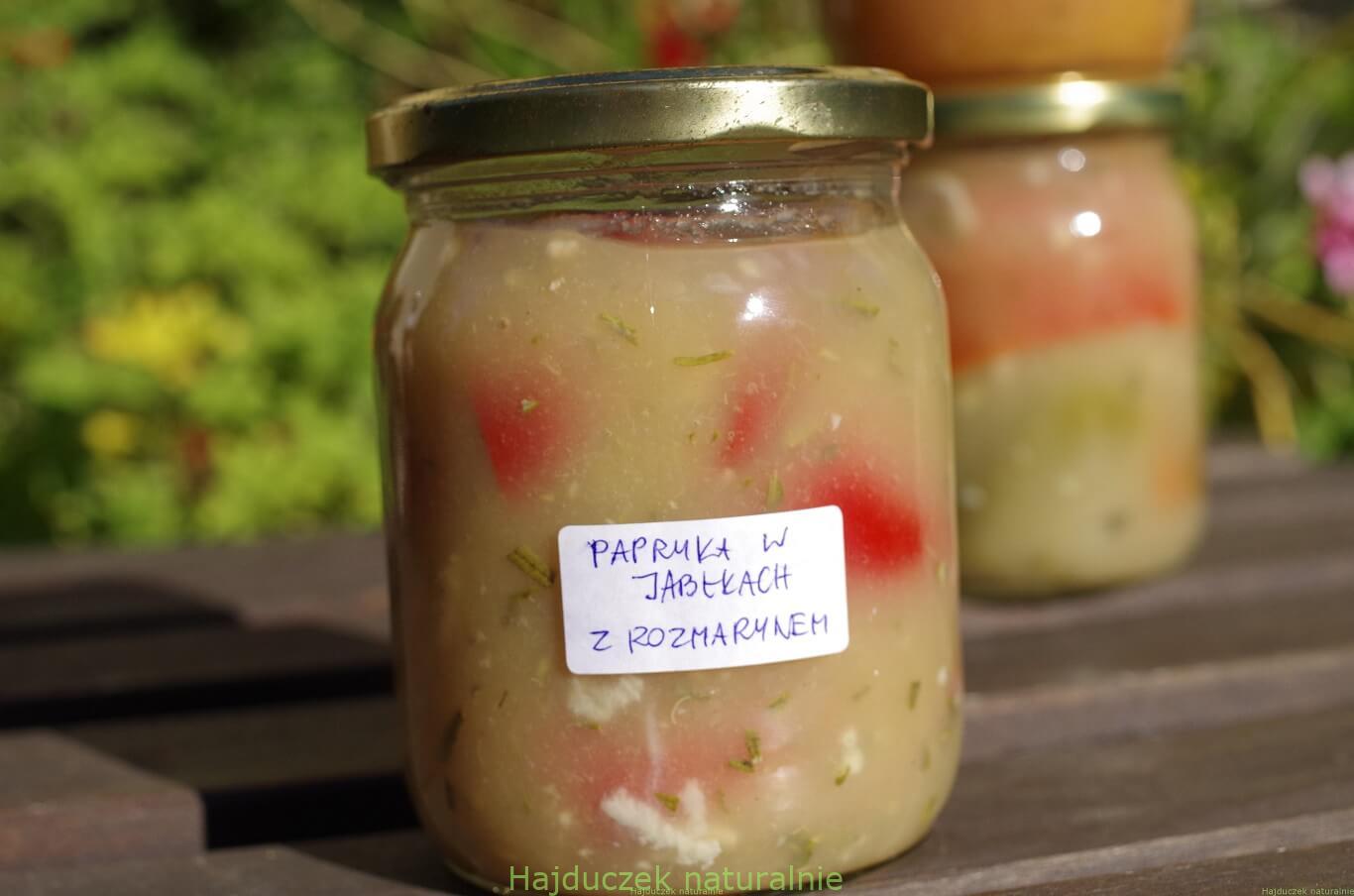 papryka w musie jabłkowym