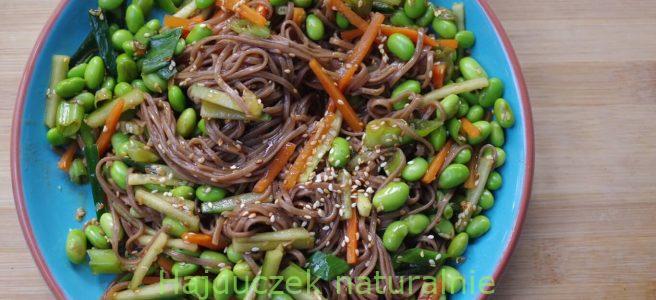 makaron soba z edamame