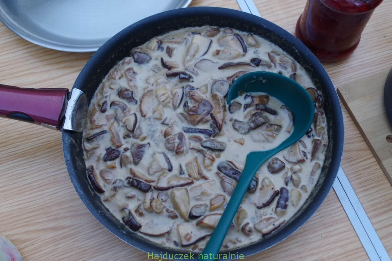 sos ze świeżych grzybów na pożegnanie lata