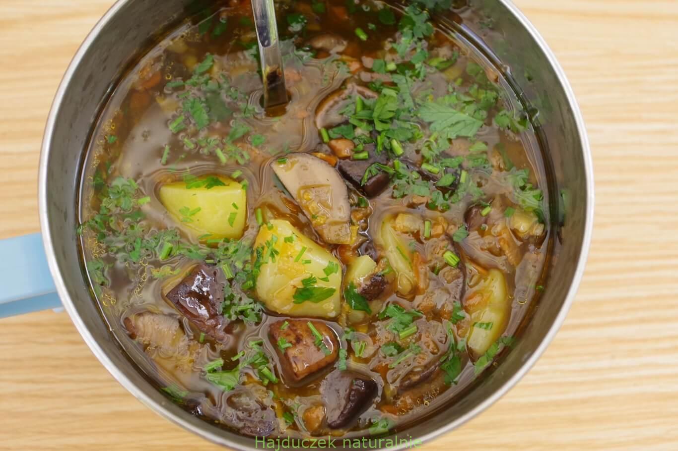 zupa grzybowa na pożegnanie lata
