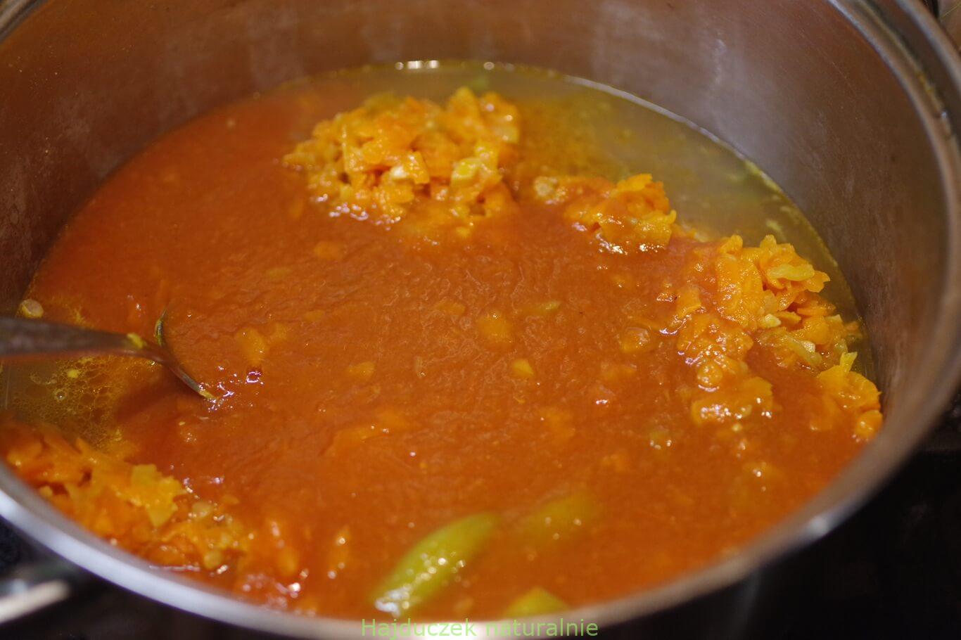 zupa pomidorowo-kokosowa